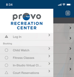 provo rec app reservations