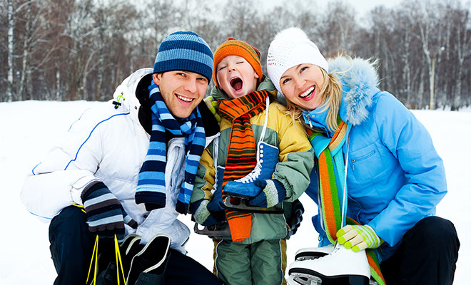 family ice skating