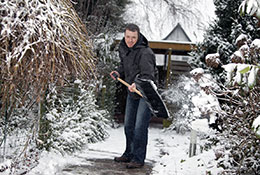 Shoveling snow