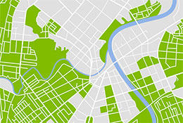 vector green map